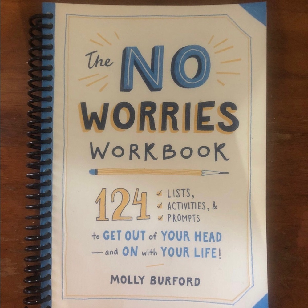 NWT!! The NO worries workbook by Molly Burford.